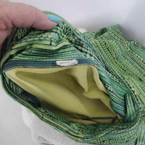 Prana Greene And Yellow Workout Leggings With Floral And Cactus Print - Picture 2 of 6